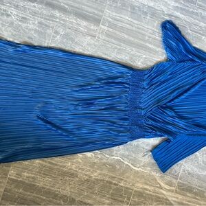 DKNY Vibrant Blue Long Sleeve Dress